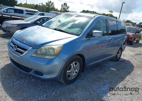 2005 Honda Odyssey Ex-L из США, поврежденный, VIN 5FNRL38775B080360